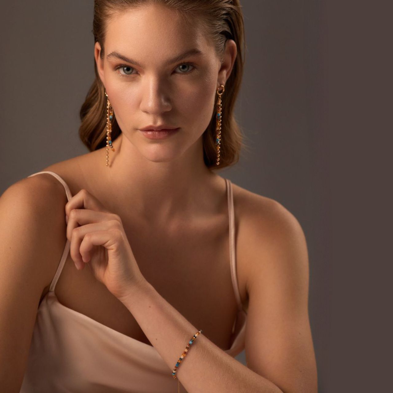 Elevate your style with the Tipperary Bougie Beads Turquoise Bracelet, a refined accessory featuring vibrant turquoise beads that add a touch of elegance to any outfit. Its sophisticated design offers a subtle yet striking statement, perfect for those who appreciate timeless beauty and artisanal craftsmanship.