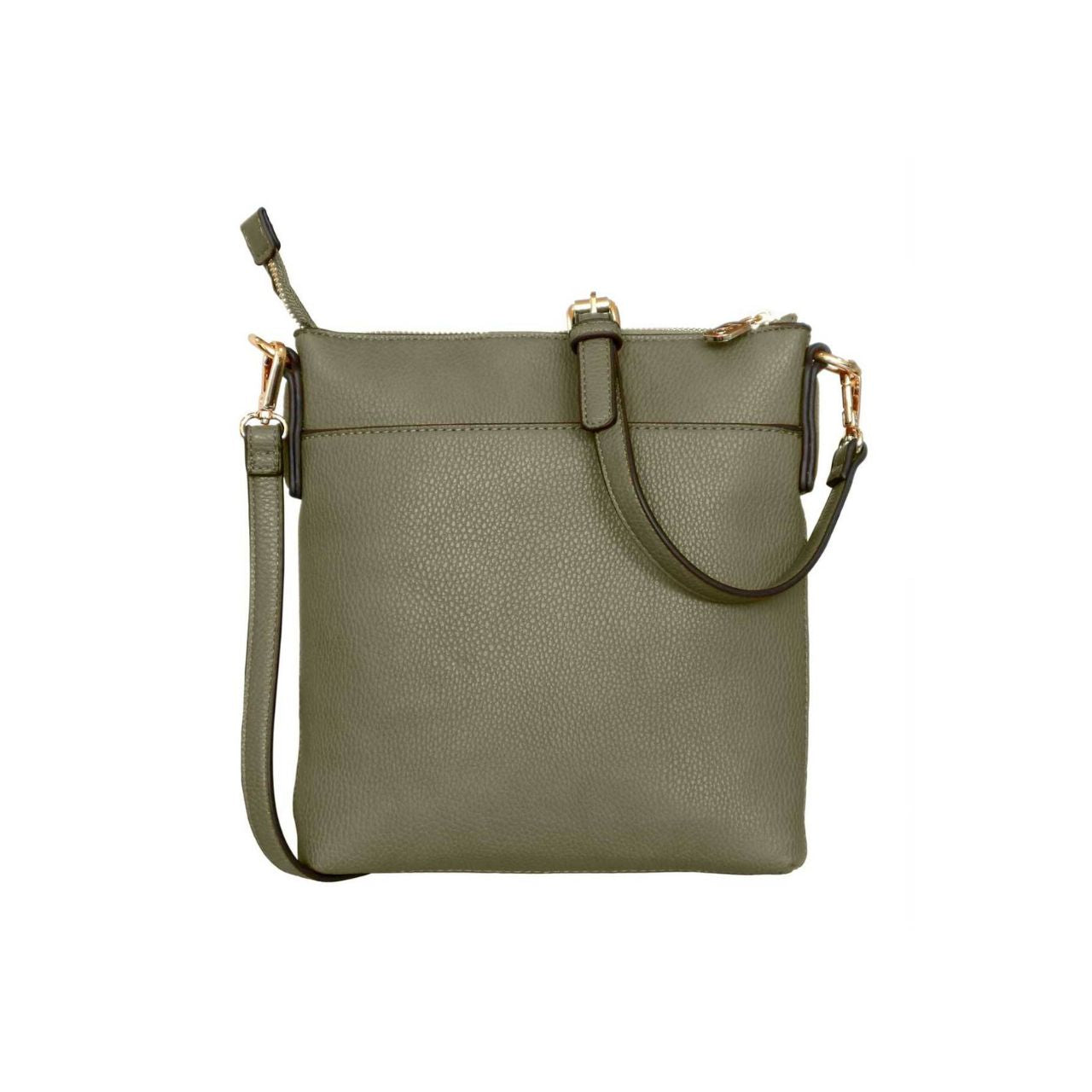 The versatile and trendy Chelsea can be worn as a cross body and also over the shoulder. The Chelsea has an adjustable strap and easily accessible outside pocket and secure front zip pocket. Metal hardware detail finish off this stylish bag in rose gold or yellow gold.
