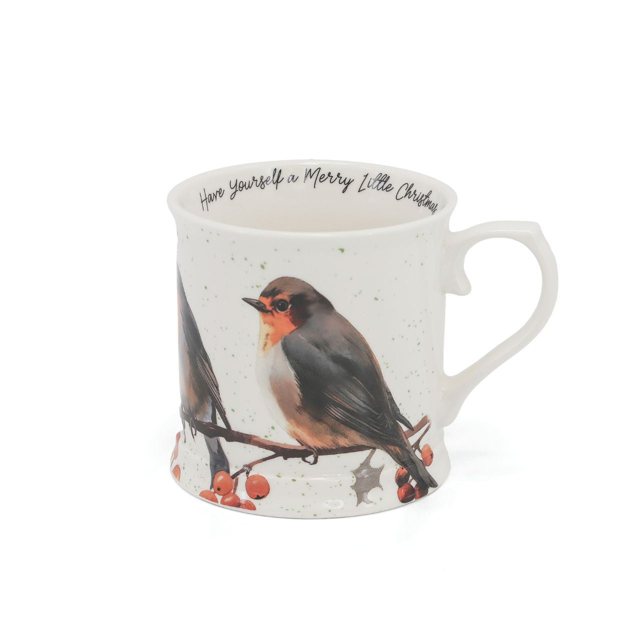 Elevate your festive gatherings with the Tipperary Christmas Robins Set of 2 Tankards. Each exquisitely crafted tankard features a delicate robin design, embodying the spirit of the season with understated elegance.