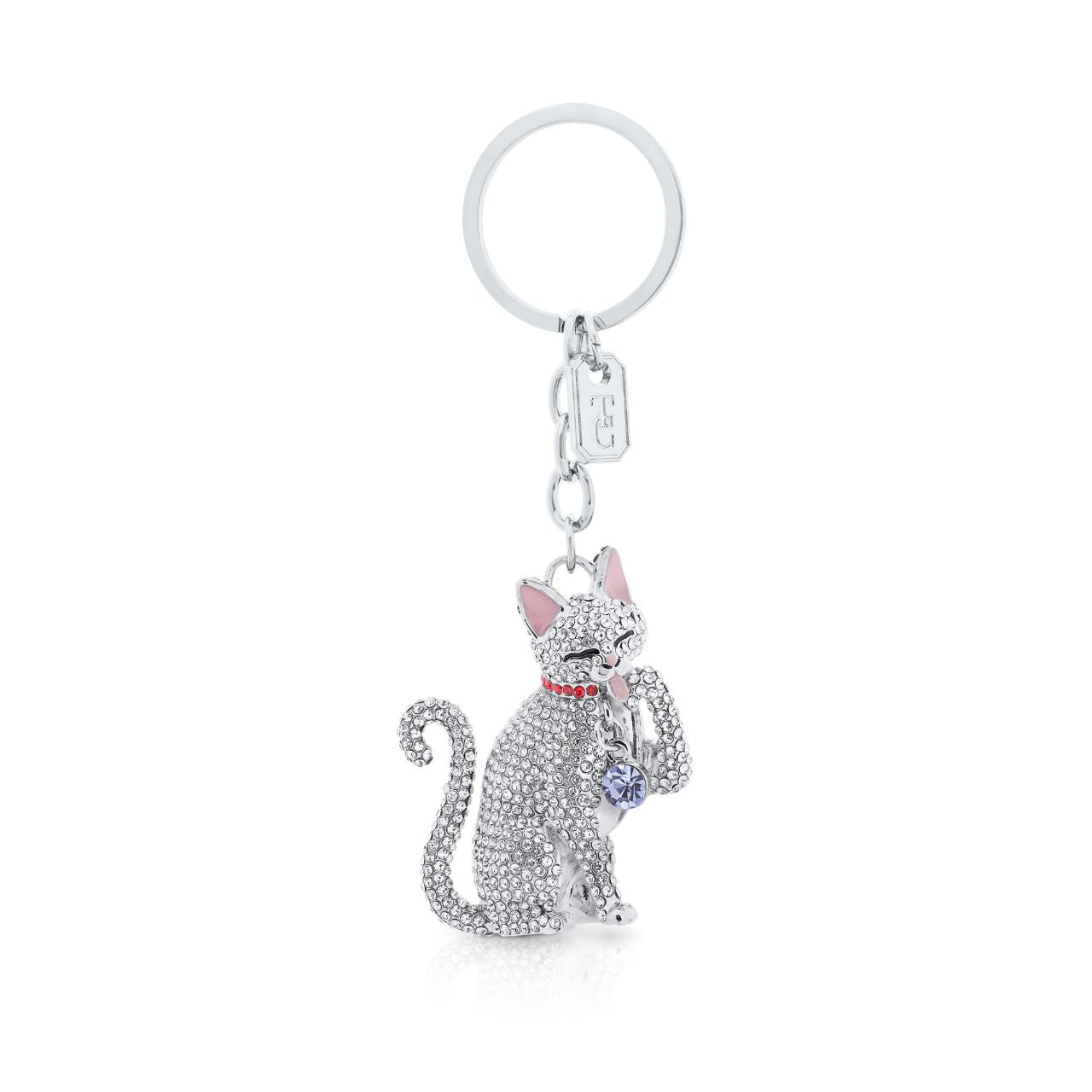 Cat Keyring by Tipperary Crystal Transform your keys to a fashion statement with this beautiful Cat keyring.
