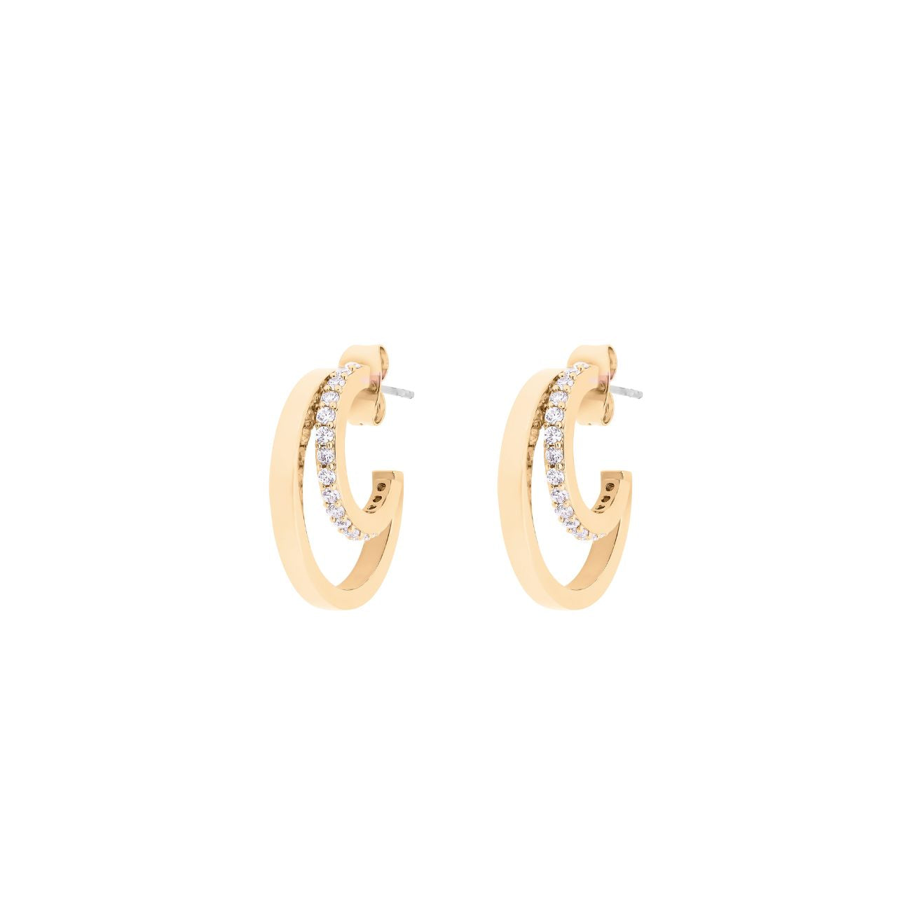 Elevate your elegance with the Tipperary Double C Earrings in Gold. This striking design blends classic charm with modern sophistication, making it a versatile accessory for any occasion.