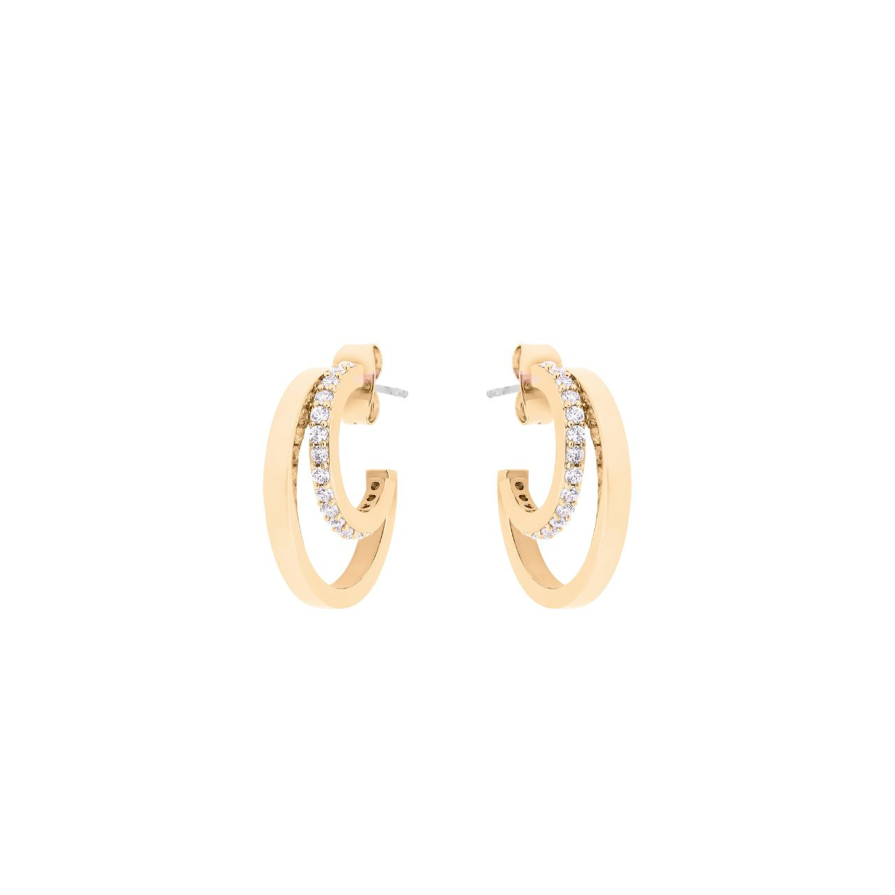 Elevate your elegance with the Tipperary Double C Earrings in Gold. This striking design blends classic charm with modern sophistication, making it a versatile accessory for any occasion.