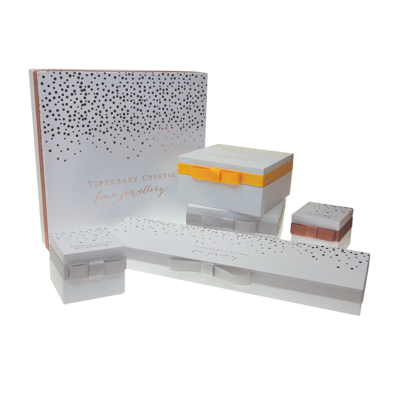 Double Floating Pave Star Necklace Silver by Tipperary This fashion statement has a double star effect that carefully mixes rose gold and silver elements. The inside section holds a rose gold four pointed star inset with cz’s, this inside star is reflected on the outside silver star. The overall effect is to create a stunning statement piece.