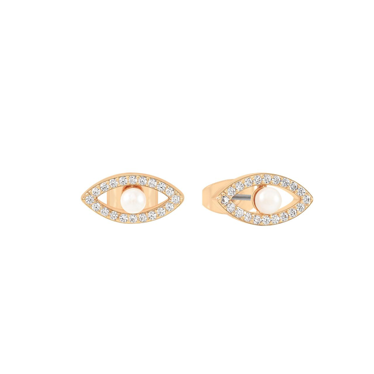 Chic and symbolic, the Evil Eye CZ Pearl Earrings bring a touch of protection and elegance to your look. Part of the timeless Evil Eye Collection, these earrings blend contemporary design with meaningful detail, making them a beautiful choice for everyday wear or special occasions.