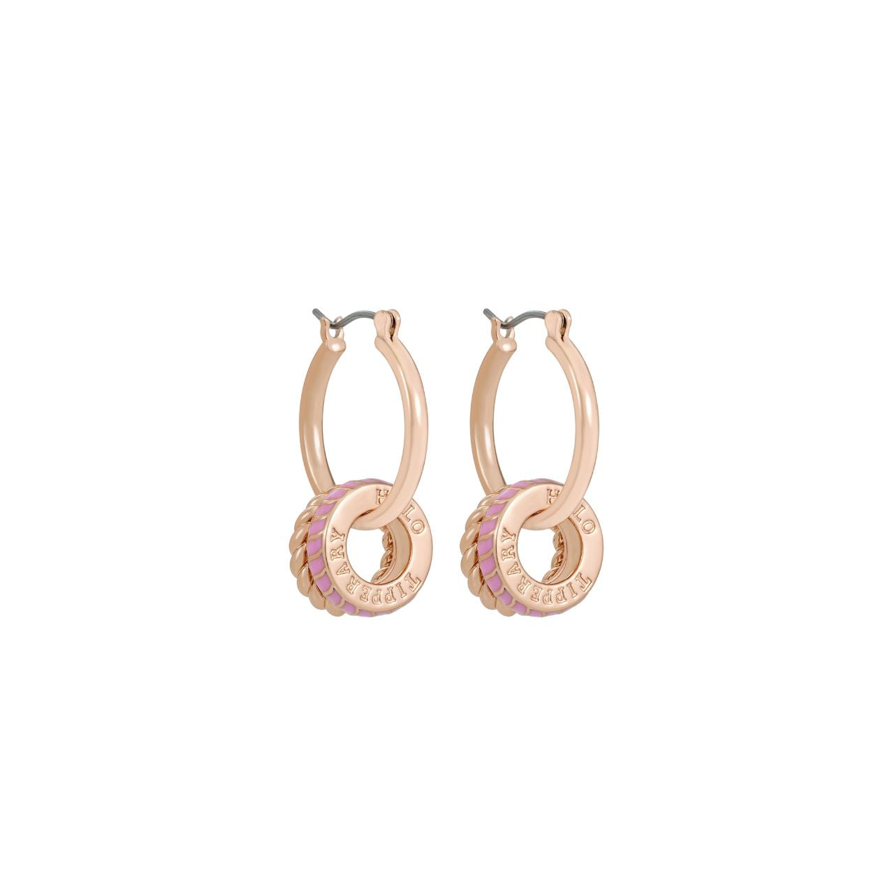 Enjoy the moment, Introducing the second sub-collection , HALO sunset by Tipperary. Inspired by warm colours reflecting on the sky. Rose gold finish with shades of pink crystals and enamel are reflected in all designs.