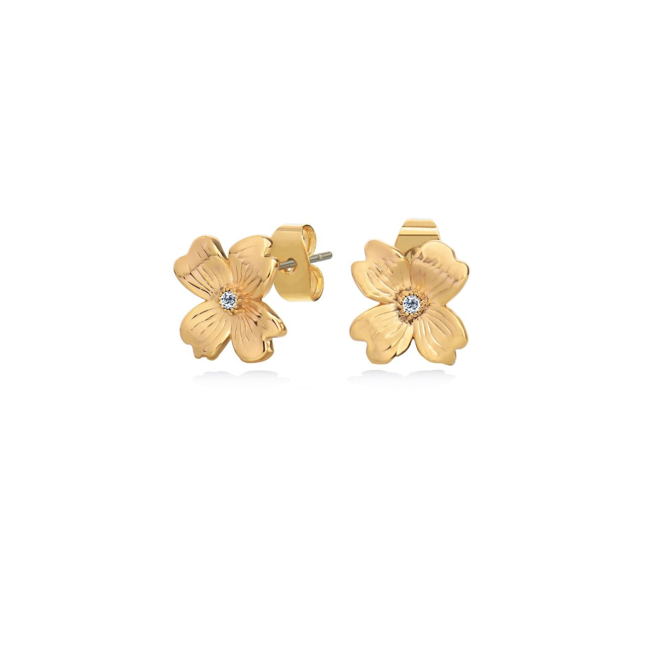 Introducing the Le Fleur Collection – a stunning assortment of jewellery that embodies elegance and charm. Each piece is plated in radiant yellow gold and showcases intricate designs, available in a range of captivating colours, from coal black and shamrock green to baby pink and deep red.
