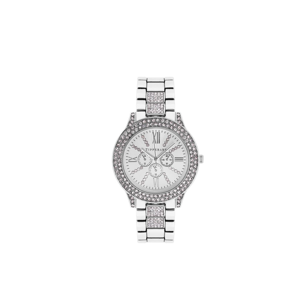 Medici Silver Watch by Tipperary Introducing the "MEDICI SILVER WATCH" from Tipperary Crystal - an embodiment of classic elegance and modern sophistication. This watch, categorized under our esteemed "Jewellery" section, is a timeless accessory that effortlessly complements any outfit.