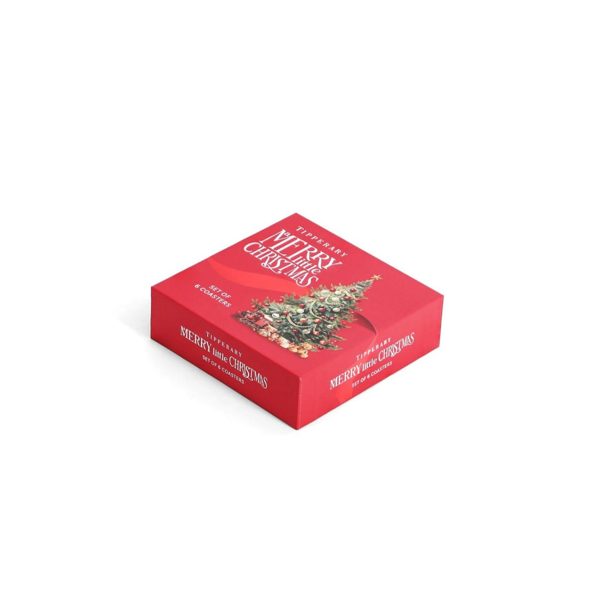 Bring a little Christmas cheer to your home with this lovely set of 6 coasters, featuring a festive red design, charming Christmas trees and much-loved festive phrases such as ‘Have Yourself a Merry Little Christmas’ and ‘The Most Wonderful Time of the Year’.
