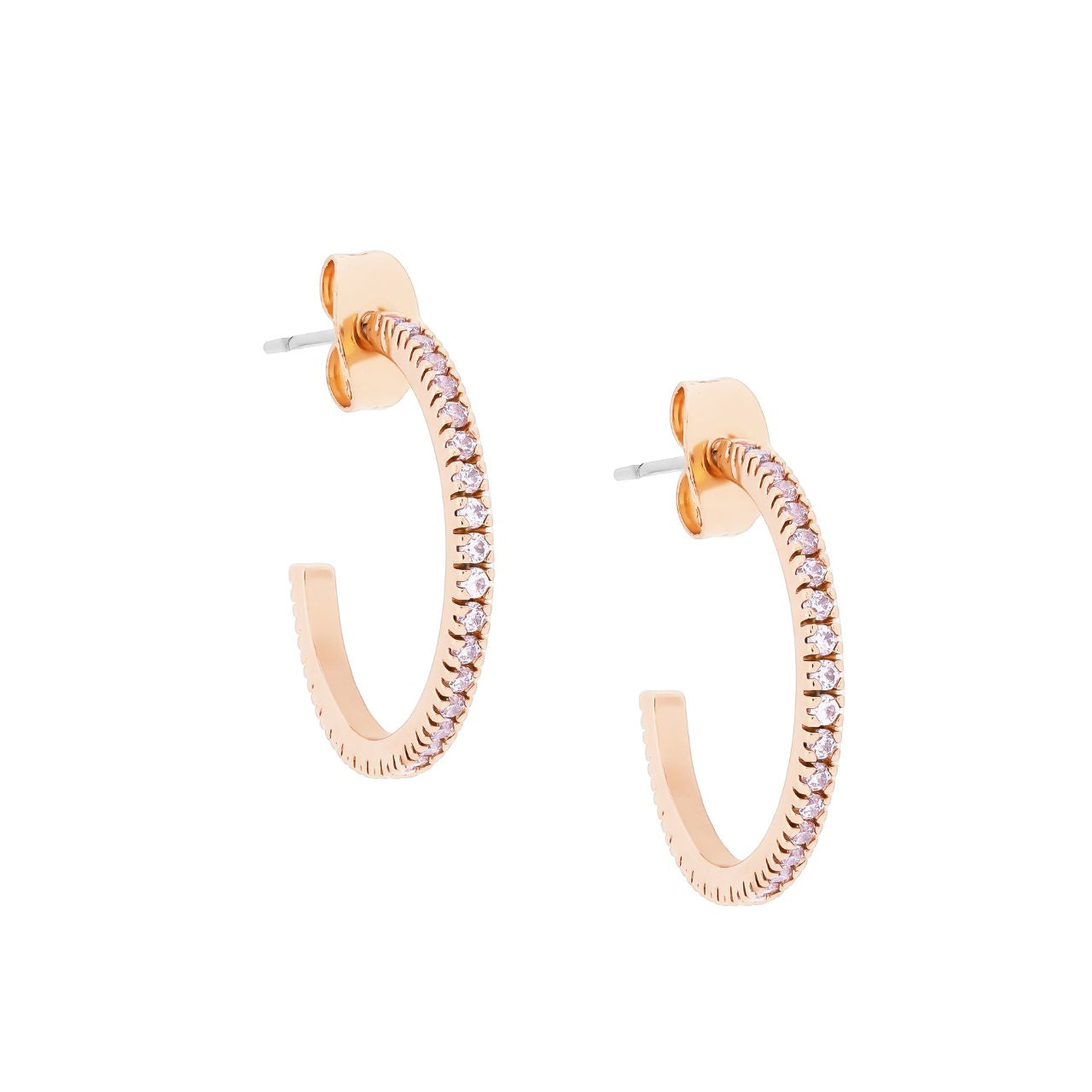 Tipperary C Earrings Pave Set Gold Elevate your style with the Tipperary Pave Set Gold Hoop Earrings. Made with high-quality materials, these earrings feature a stunning pave set design that adds a touch of elegance to any outfit.
