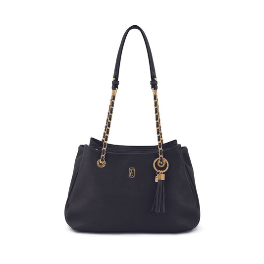 The Tipperary Regency Handbag in Black exudes elegance and sophistication. Made by Tipperary, this handbag features a classic regency design, perfect for any formal event or everyday use. Crafted with high-quality materials, it offers both style and durability. Elevate your wardrobe with this must-have accessory.