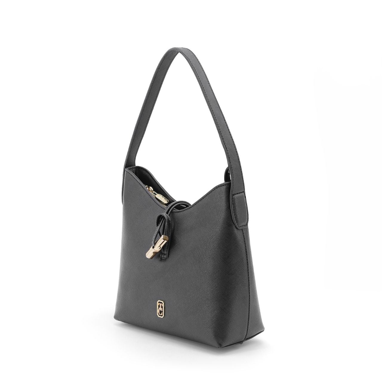 Introducing the Tipperary Soiree Handbag in classic black. This elegantly designed handbag adds a touch of sophistication to any outfit. With its spacious interior and durable construction, the Soiree Handbag is perfect for a night out or everyday use. Elevate your style with Tipperary.