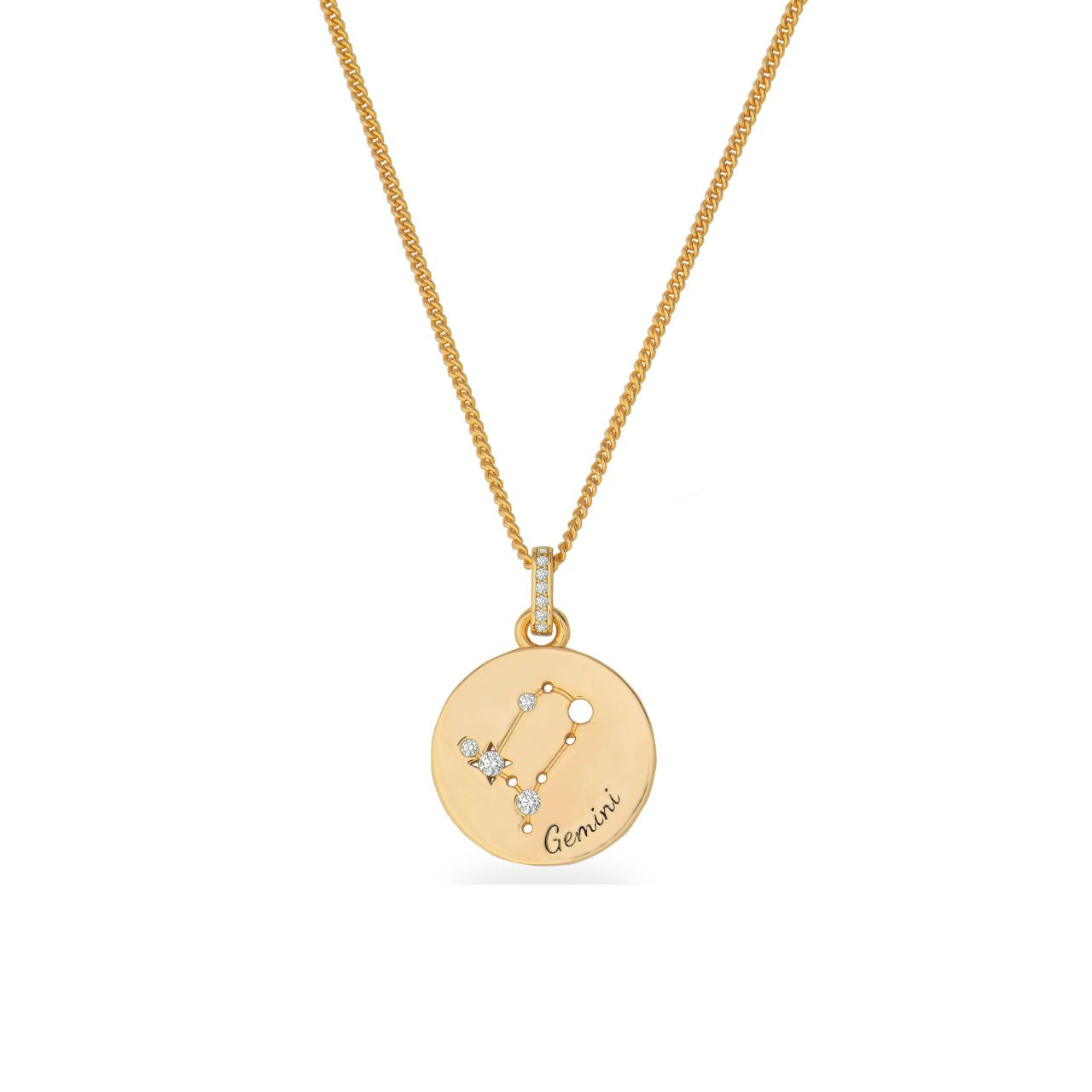 The Zodiac Collection is a perfect blend of elegance and personal significance. Crafted with precision, the gold pendant features a beautifully designed circle with each star sign, intricately engraved for a unique and meaningful touch.