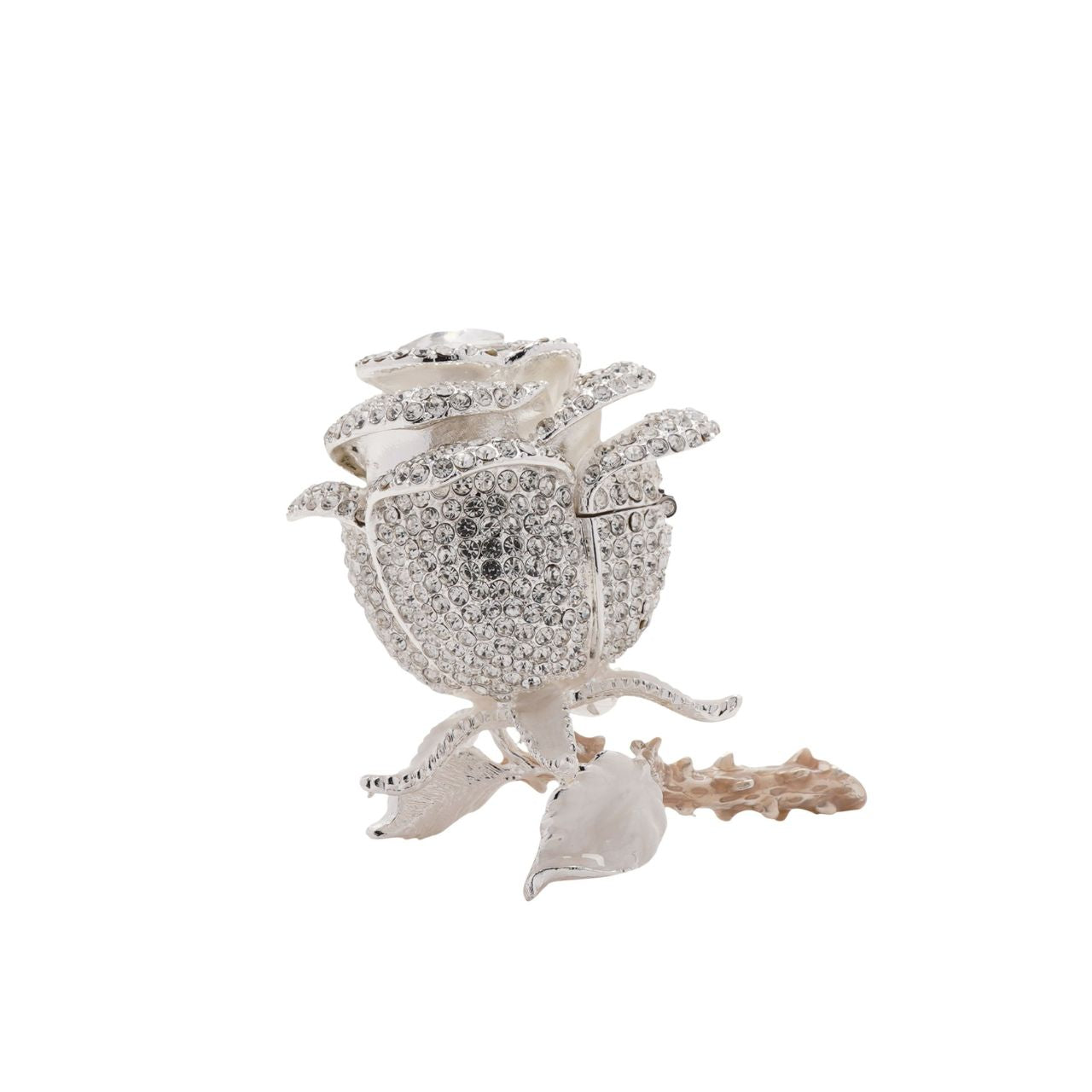 Experience the elegance of the Treasured Trinkets – crystal flower by STRATTON, a trinket box that captures the wonder of these magnificent products of nature.