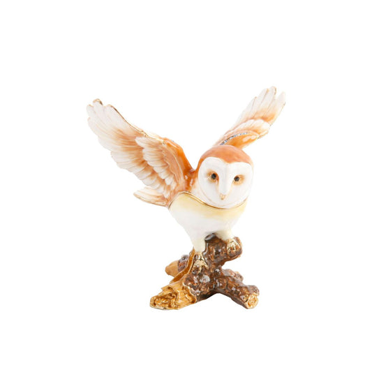 The trinket box opens up across the middle of the owl to reveal a special storage slot for jewellery or other small and treasured items.