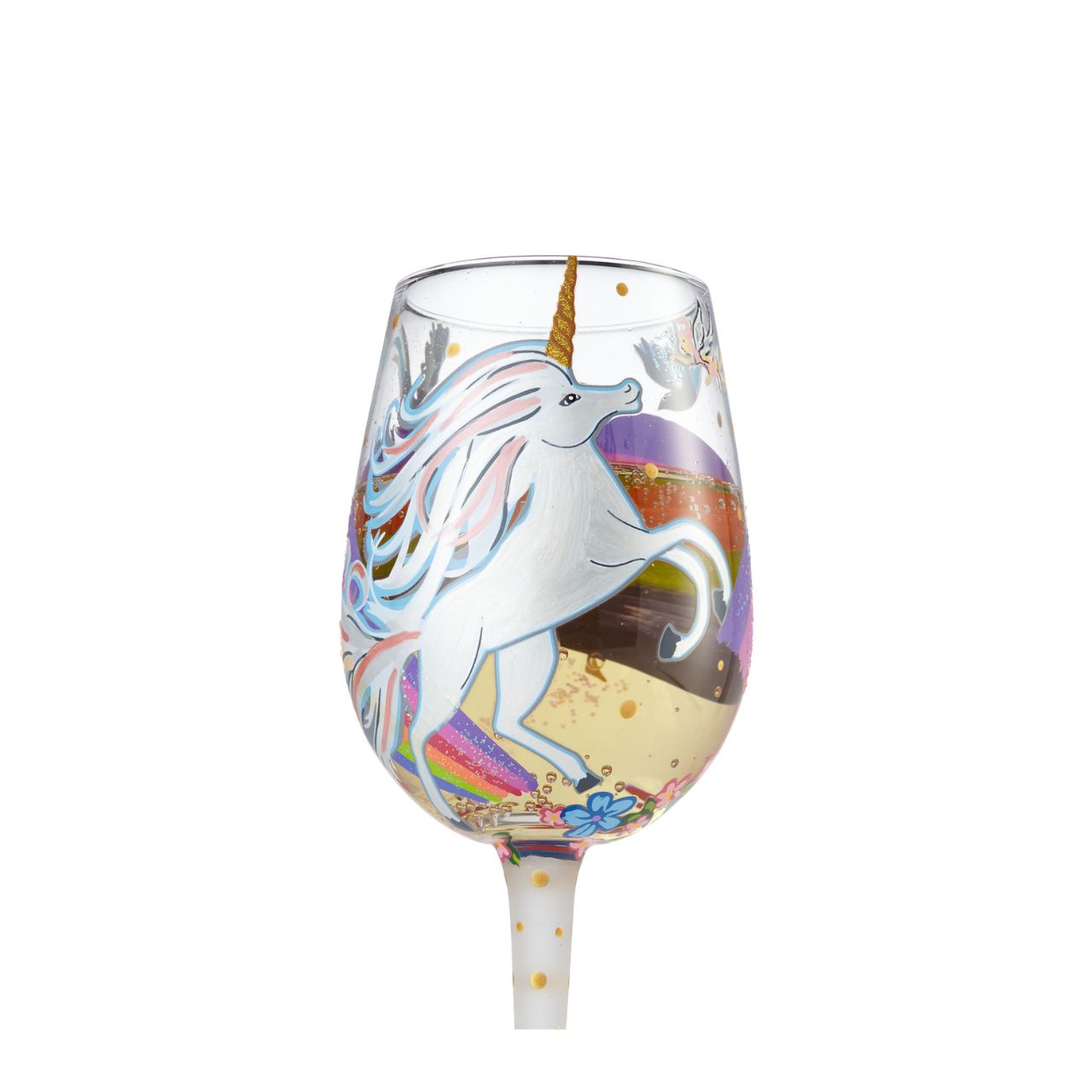 For the girl who is out of this world, Sassy and confident, she loves to stand out from the crowd, and she certainly will with this gorgeous glass. Designed by the US artist Lolita, each glass is mouth-blown and hand-painted using food grade non-toxic paint to create their stunning designs.
