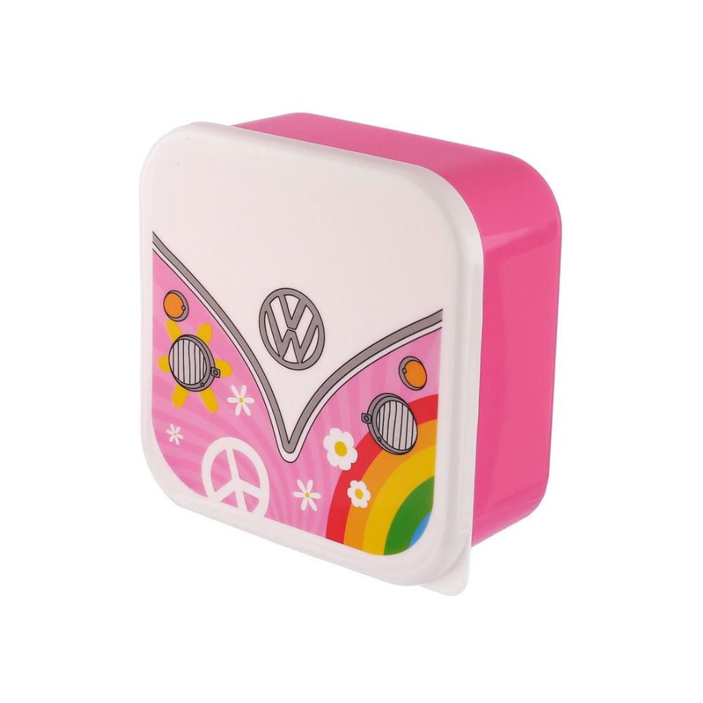 Set of 3 Lunch Box M/L/XL Volkswagen VW T1 Camper Bus Summer The Volkswagen VW T1 Camper Bus Summer Set of 3 Lunch Box features the iconic design of a classic Volkswagen camper bus. The unique set of three lunch boxes are constructed with durable and lightweight plastic, making it great for packing snacks and meals on the go. The lunch boxes are easy to clean and dishwasher safe.