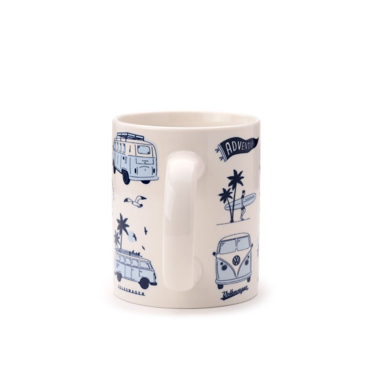 Enjoy your favourite beverage in style with the Volkswagen VW T1 Camper Bus Explore More Porcelain Mug. Crafted from high-quality porcelain, this elegant mug combines timeless design with a nod to adventurous spirit.