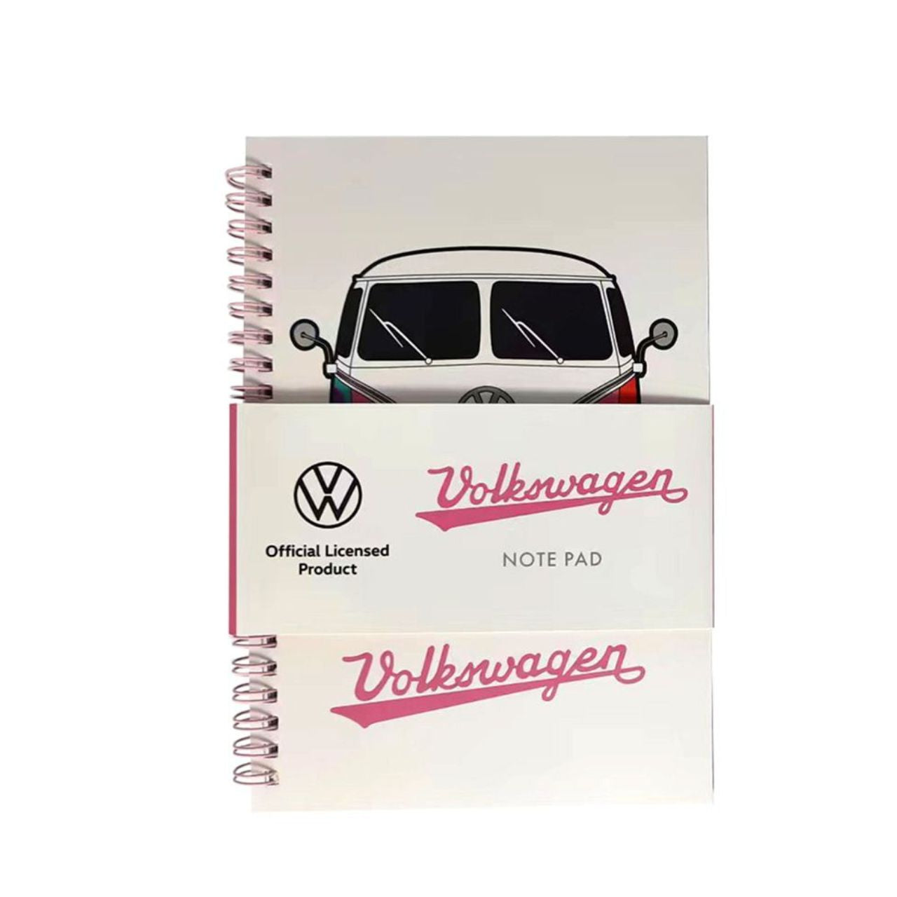Volkswagen VW T1 Camper Bus Summer Spiral Bound A5 Notebook - Material: Paper, Card and Plastic