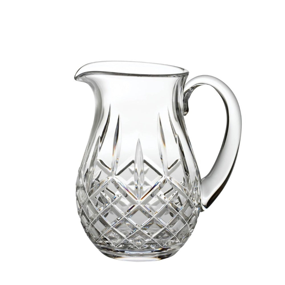 Waterford Lismore Pitcher This elegant Lismore Pitcher brings luxury style to entertaining at home, as you confidently pour homemade lemonade, iced water or a refreshing fruit punch for welcome guests. Crafted from the finest crystal, this generously proportioned jug pitcher has a reassuring weight and sturdy handle that makes pouring the perfect serving simply effortless.
