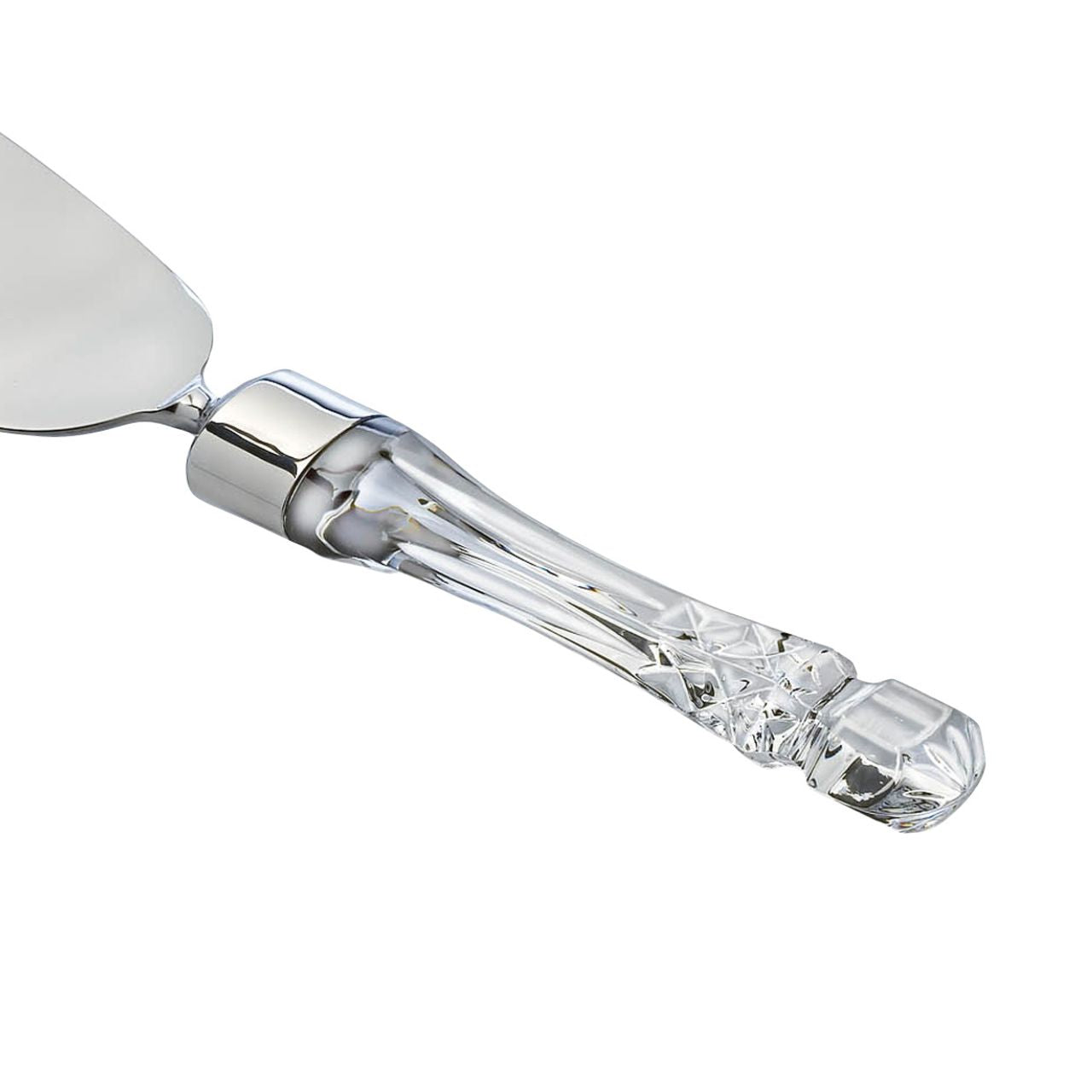 Lismore Cake Pie Server by Waterford The Waterford Lismore pattern is a stunning combination of brilliance and clarity. A crystal keepsake to be treasured for years to come, the Lismore Cake/Pie Server features an elegant, fine crystal handle intricately detailed in Lismore's signature diamond and wedge cuts.
