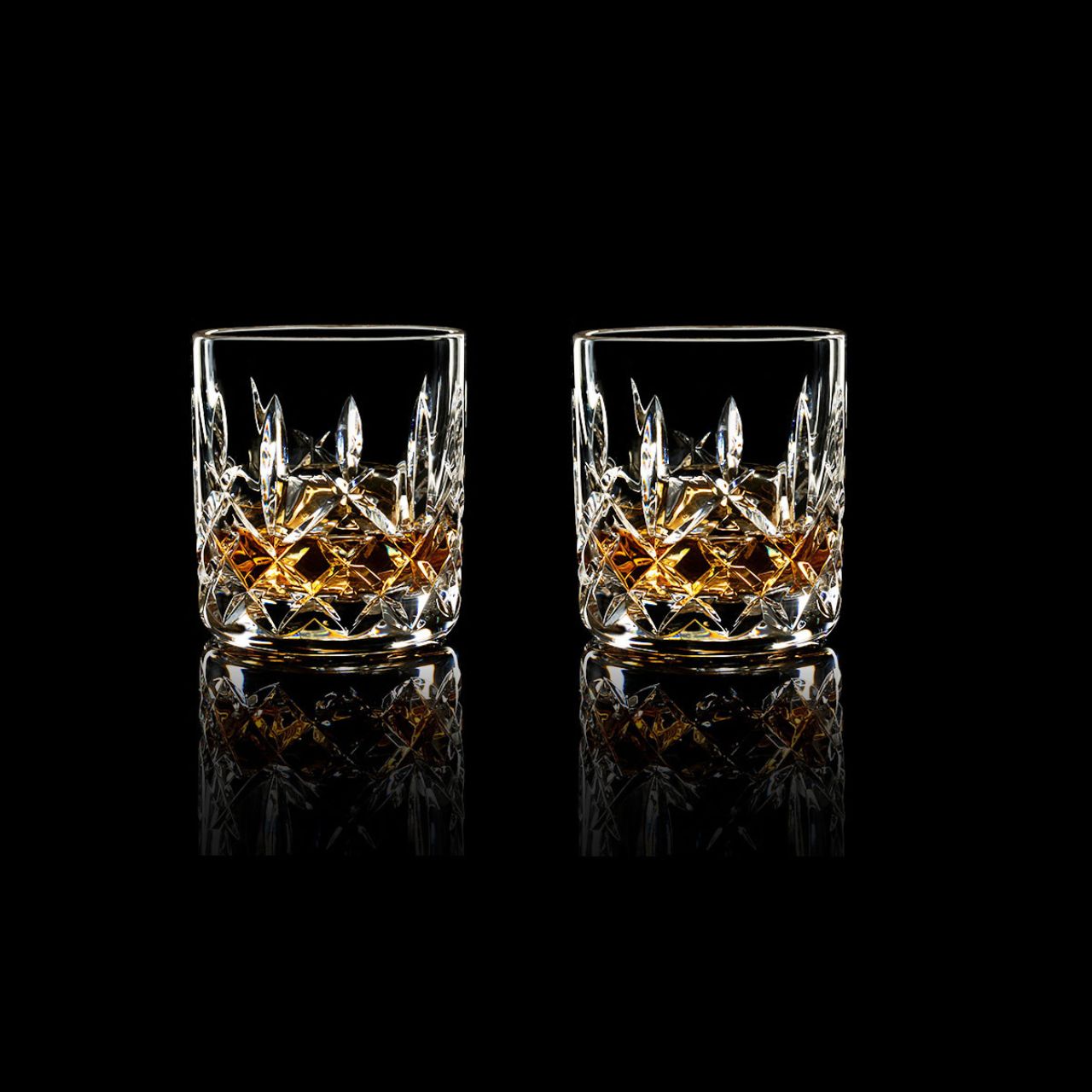 Waterford Crystal Lismore Connoisseur Straight Sided Tumbler Pair The Waterford Lismore Connoisseur Whiskey Series respects and reveres whiskeys of all varieties with a flight of hand crafted crystal tasting glasses, each one individually shaped and designed for a specific whiskey to be enjoyed straight, neat, or on the rocks. How you choose to drink your whiskey will determine the best Lismore Connoisseur glass for your particular pour.