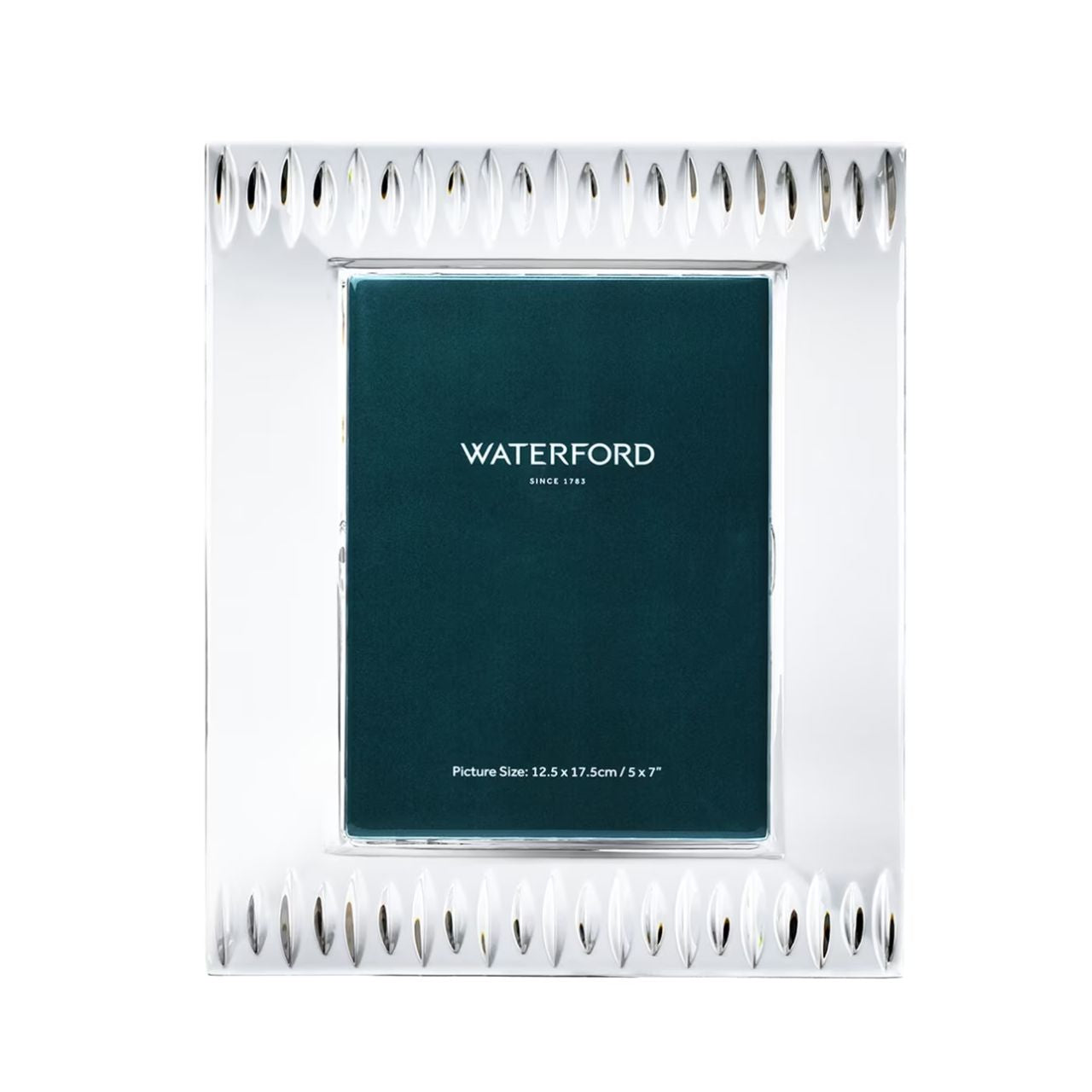 Waterford Mara Frame 5” x 7” The Mara Frame, with its signature long and short vertical cuts, recalls the enduring rhythm and life of the Irish Sea. Like the endless waters that lap at the shores of Waterford’s beloved Ireland, your memories will last forever when lovingly displayed in the Mara Frame.