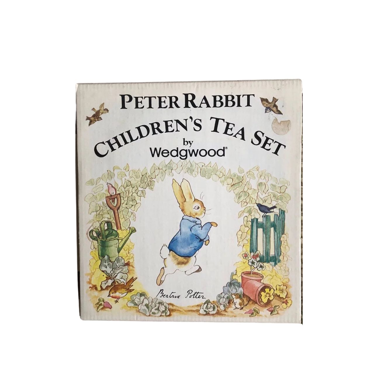 Experience the charm of Beatrix Potter's beloved character, Peter Rabbit, with our Vintage porcelain Children's Tea Set by Wedgwood. This 3 piece set includes a teapot, cup, and saucer, all adorned with delicate illustrations and crafted with renowned Wedgwood quality. Share precious moments and create cherished memories with this timeless tea set.