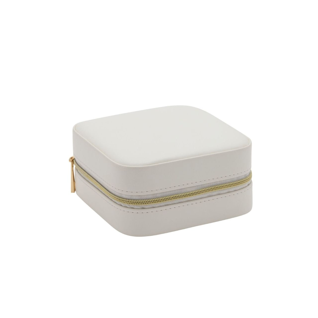This attractive jewellery box opens to reveal a mirrored lid and nine compartments which includes a ring roll. All compartments have a luxurious cream fabric.