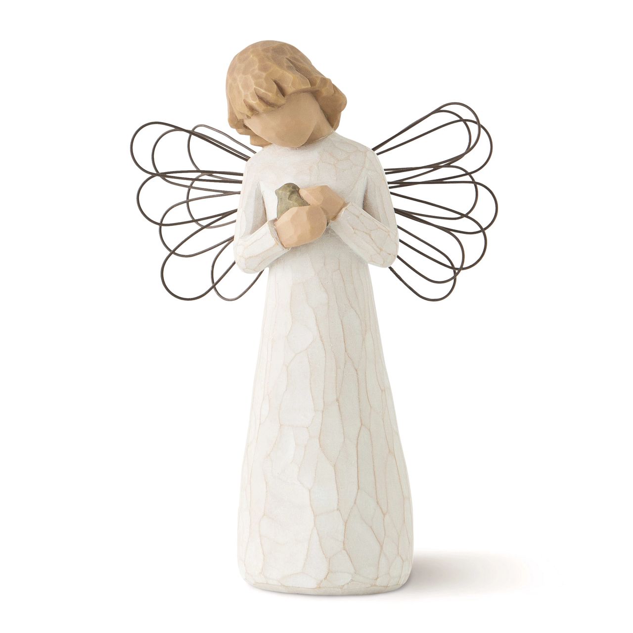 Angel of Healing by Willow Tree A gift to comfort and encourage hope and healing. "This was the first piece that I sculpted in the summer of 1999... The bird can be protection, comfort or healing. When I created it, I was thinking about the idea of fragility and how we sometimes need to heal our inside - our soul.