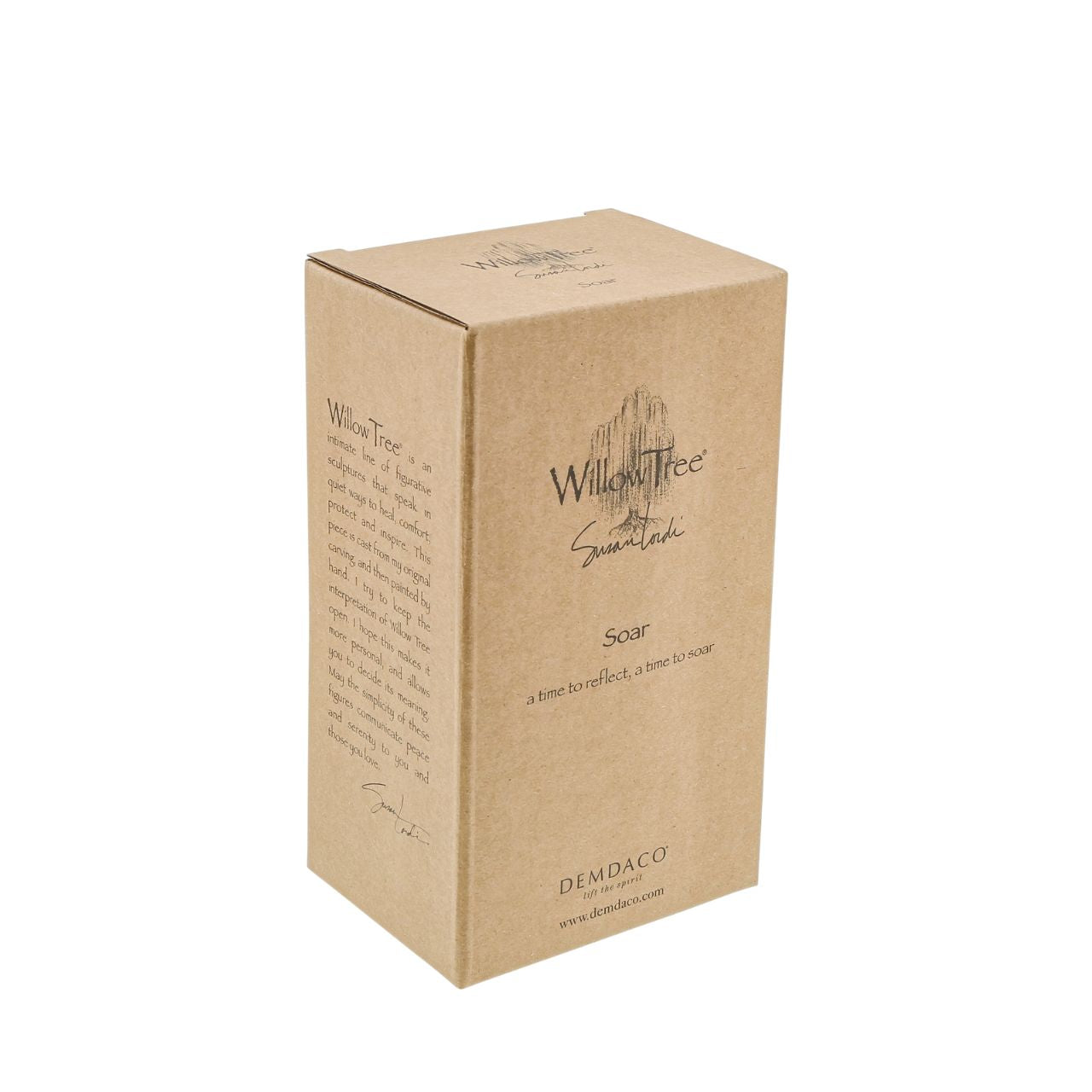 Willow Tree Soar A gift for graduates or to celebrate special accomplishments ...to encourage, support and acknowledge individual strength. "The gesture of the figurine and the bird communicates forward movement... being uplifted, moving onwards; a release of hopes, dreams and spirit; of new beginnings and of endings; in celebration of a life... or in anticipation of a life together.