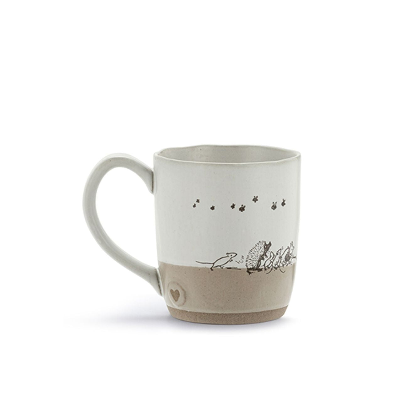 The Winnie the Pooh Helping Hands Mug from DEMDACO is a charming addition to any collection. Featuring a sweet illustration of Winnie the Pooh characters on a cream background, this mug is sure to bring a smile to any fan.
