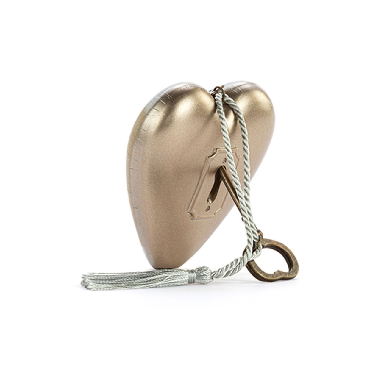 This heart-shaped ornament features a vintage-style illustration of Winnie the Pooh and the quote "I wouldn't trade you for all the bunnies in the world." Suspended from a metal key, it's a lovely gift to show someone special how much they mean to you.