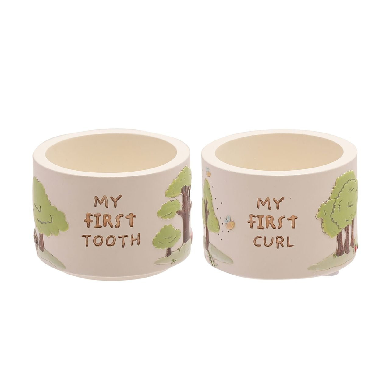 Winnie The Pooh Resin Tooth And Curl Trinket Box Set A Winnie the Pooh tooth and curl trinket box set from DISNEY. This loveable set from Magical Beginnings creates a beloved keepsake with an extra sprinkling of timeless Disney magic.