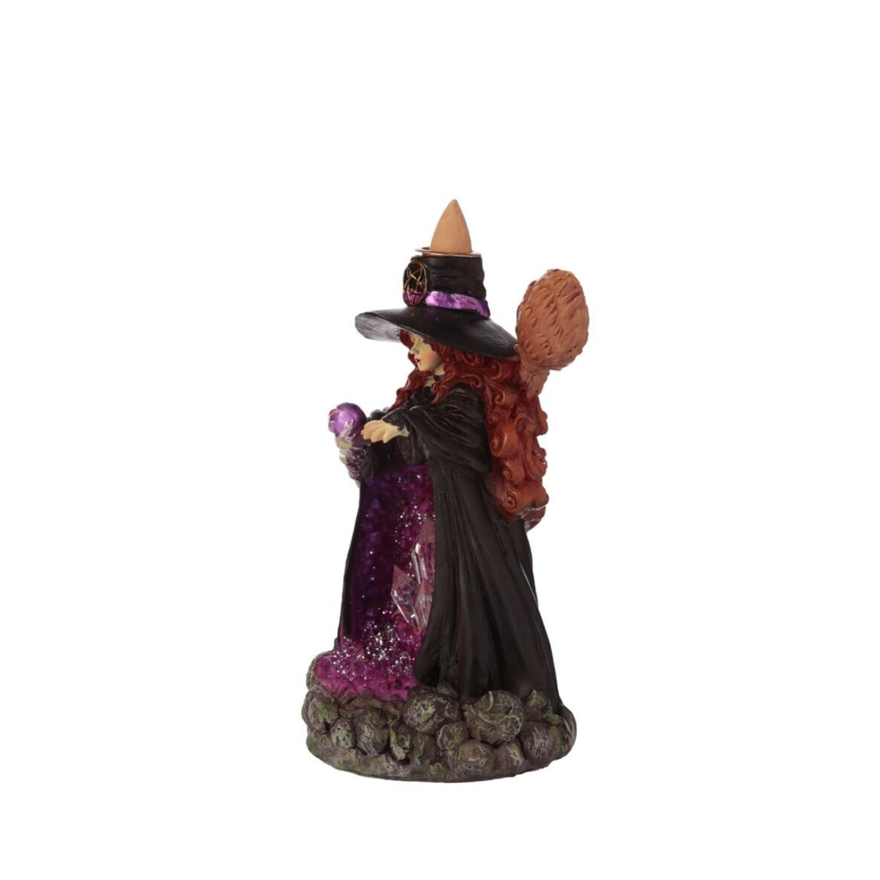 Elevate your incense experience with the Witches Crystal Cave LED Backflow Incense Burner. Designed for expert use, this burner features a unique backflow mechanism that creates mesmerizing smoke cascades resembling a mystical cave.