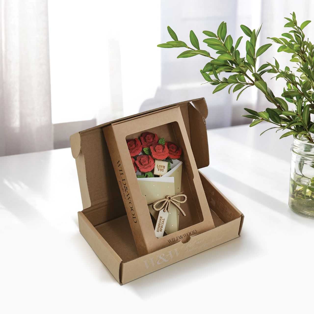 Surprise and delight someone with a beautiful bouquet figural card - Send them loads of love through the post with our letterbox inspired 3D figurine card..