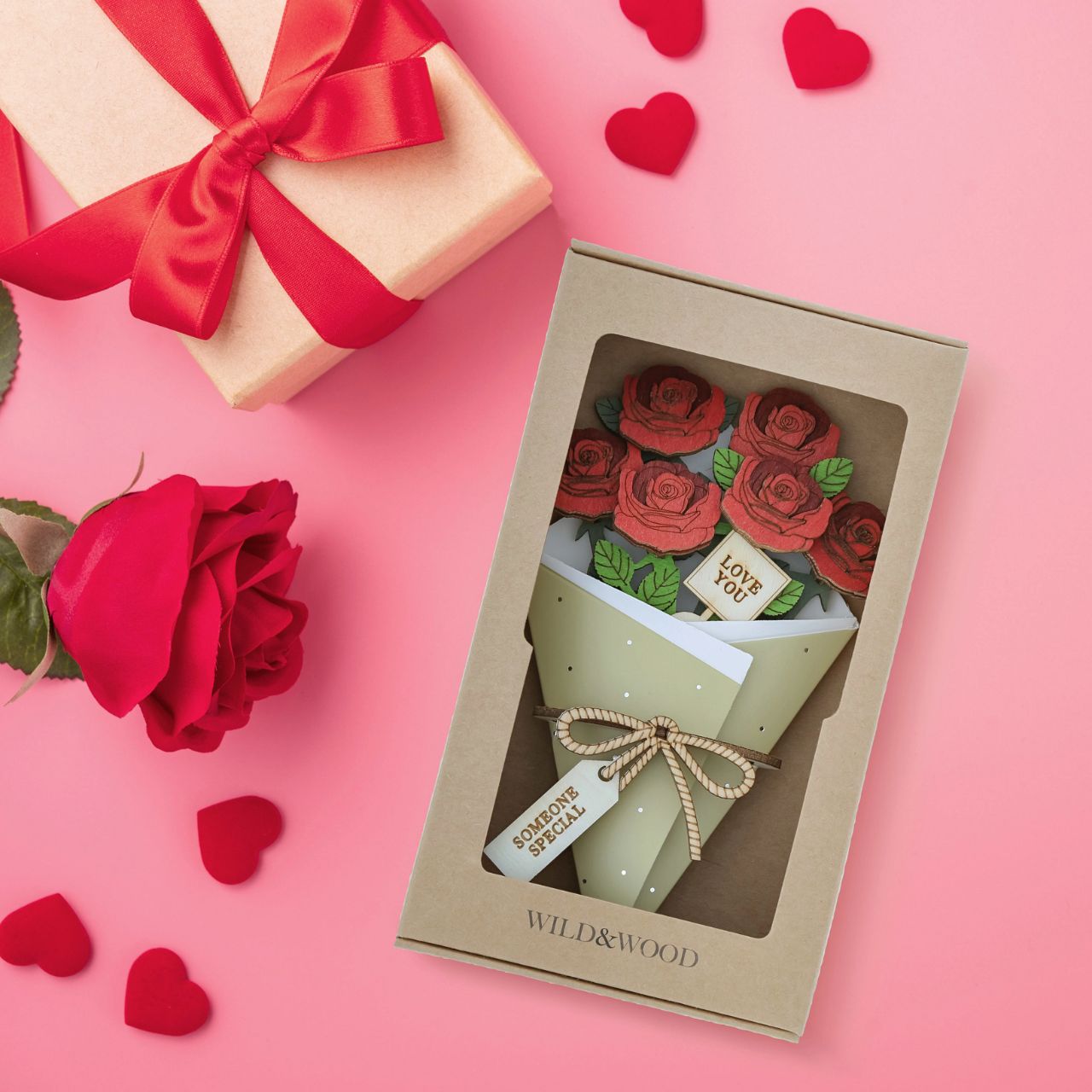 Surprise and delight someone with a beautiful bouquet figural card - Send them loads of love through the post with our letterbox inspired 3D figurine card..