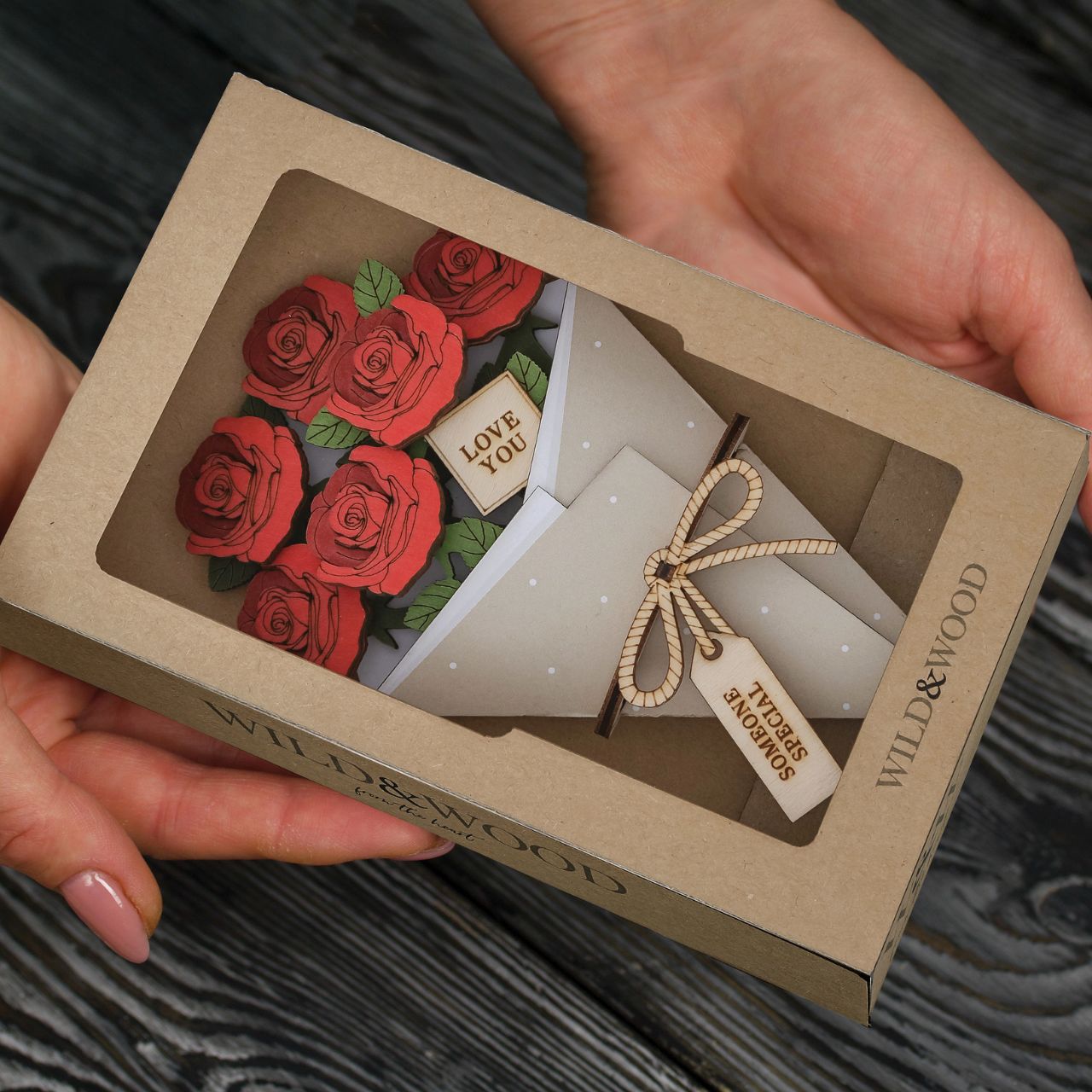 Surprise and delight someone with a beautiful bouquet figural card - Send them loads of love through the post with our letterbox inspired 3D figurine card..