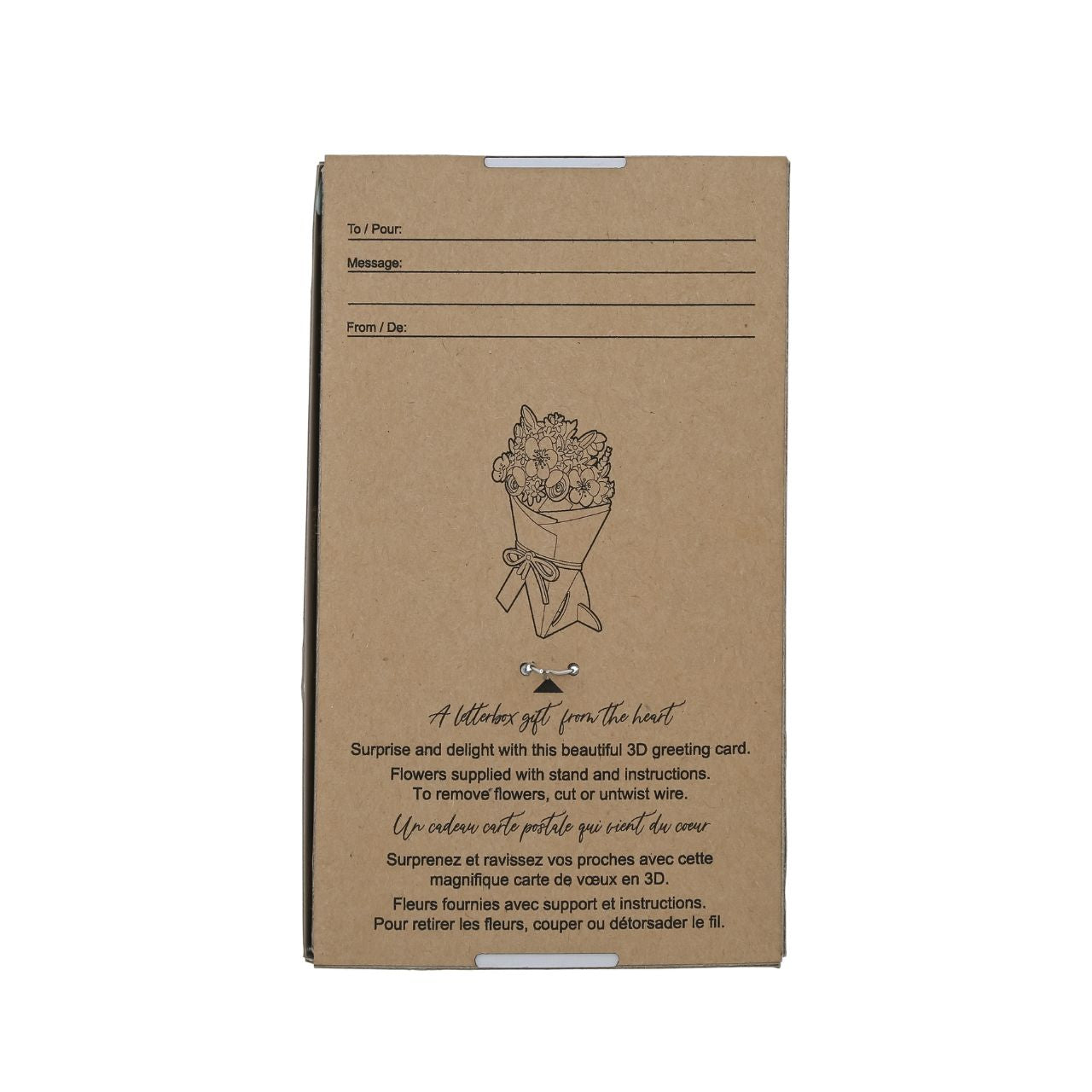 Surprise and delight someone with a beautiful bouquet figural card - Send them loads of love through the post with our letterbox inspired 3D figurine card..