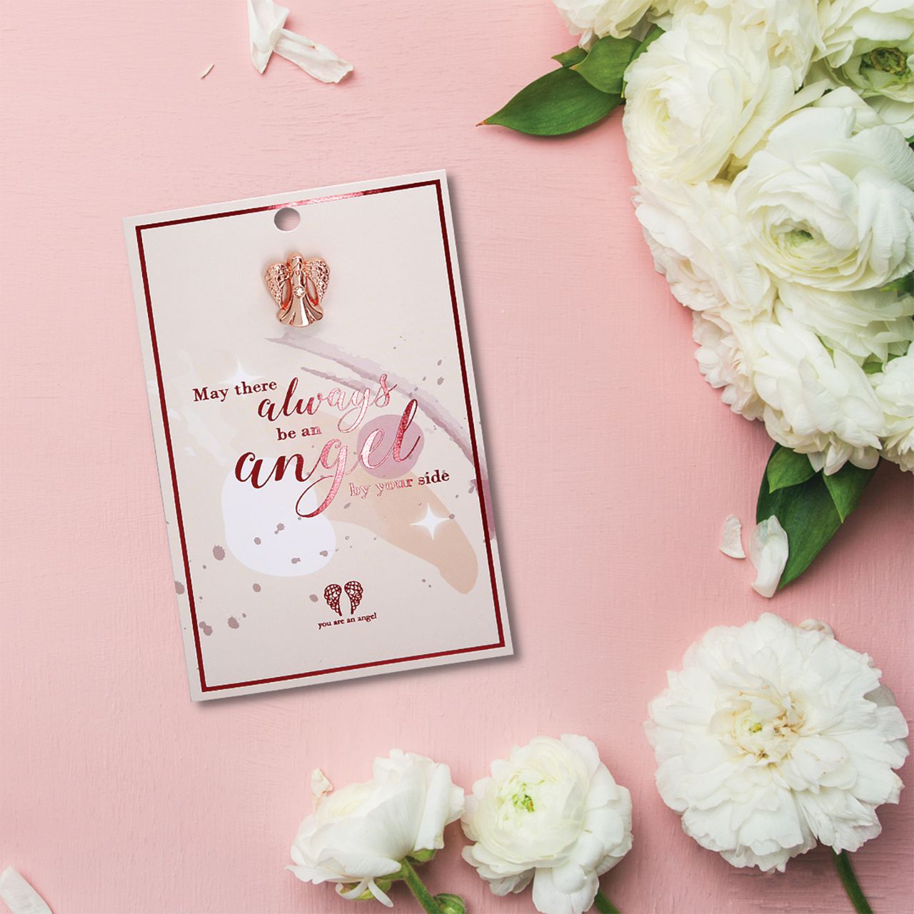 Angel By Your Side Pin Card Give the gift of love and appreciation with You Are An Angel pins, each packaged on a stunning foiled gift card with a heartfelt message for the special people in your life.