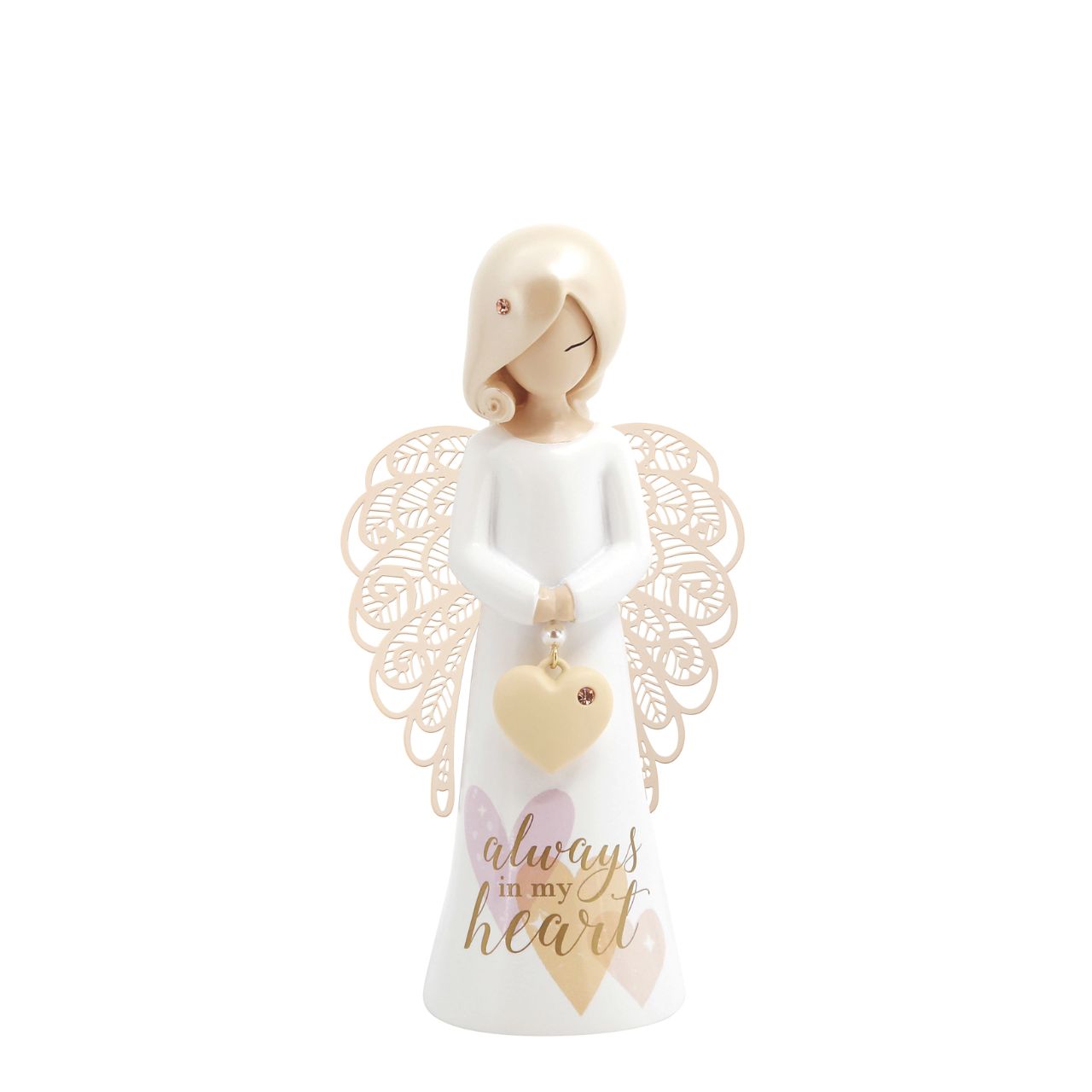 Thank You Angel Figurine - Always In My Heart Looking for a thoughtful gift that's both beautiful and meaningful? These stunning angels are the perfect way to show someone special just how much they mean to you. Standing 12.5cm tall, they are perfect as a gift and home decoration.