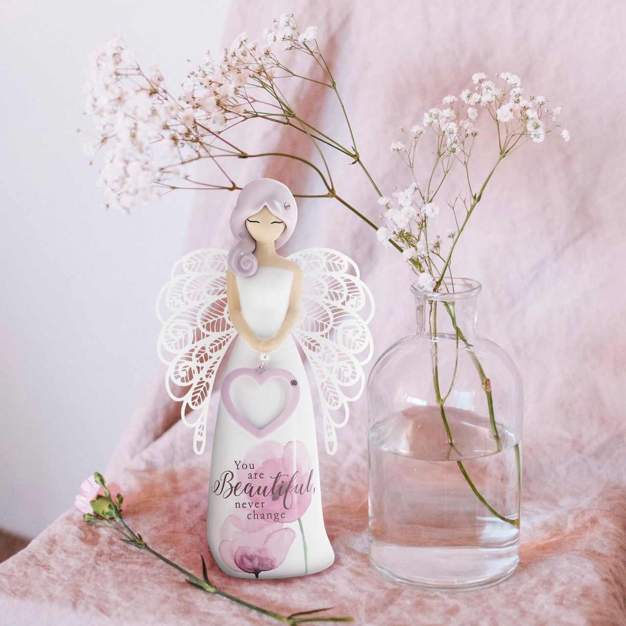 You Are Beautiful Figurine "You are beautiful never change" Looking for a thoughtful gift that's both beautiful and meaningful. These stunning angels are the perfect way to show someone special just how much they mean to you.