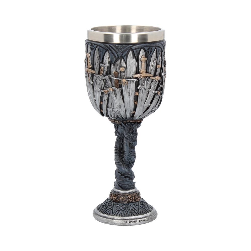 Medieval Sword Dragon Wine Goblet
