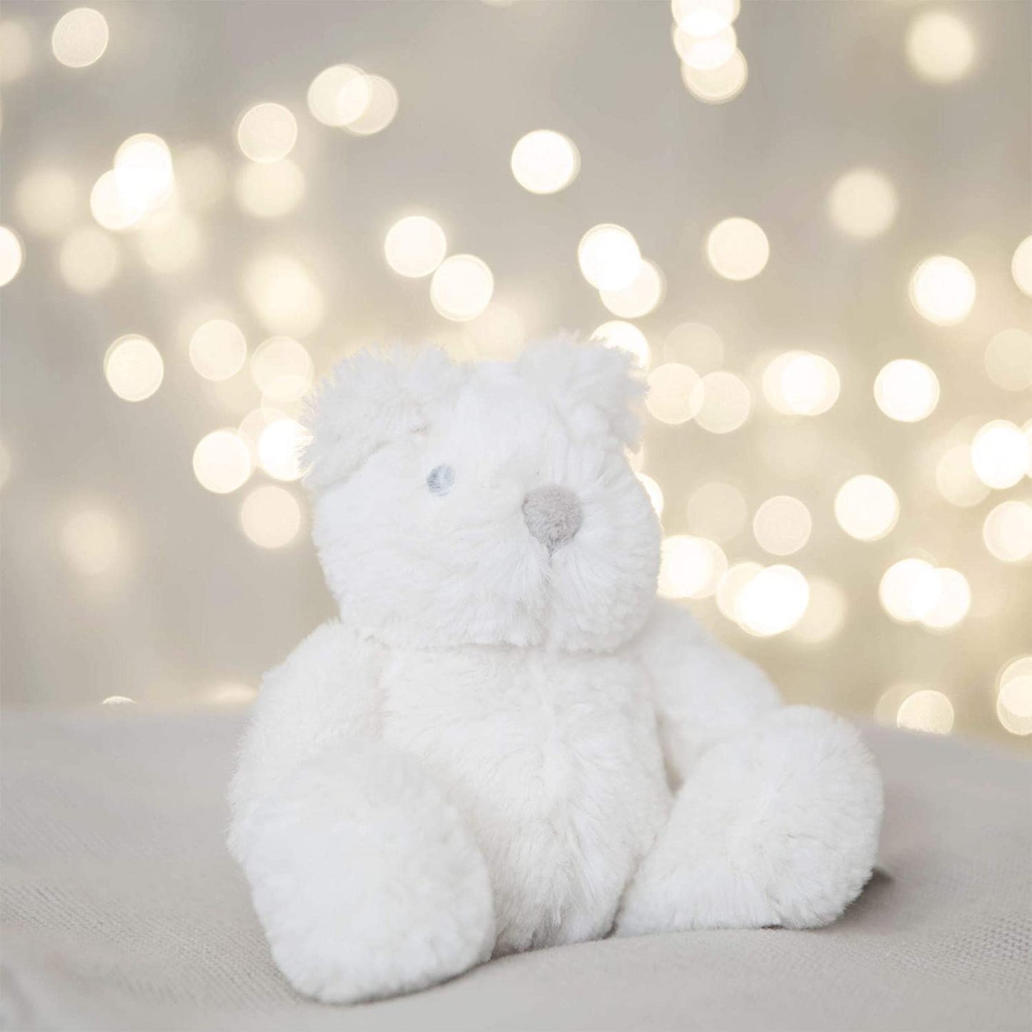 Bambino White Plush Bear Small