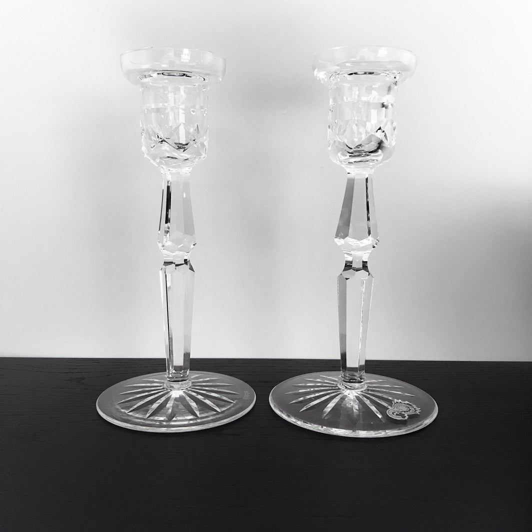 Waterford Crystal Vintage 8" Candlestick Pair