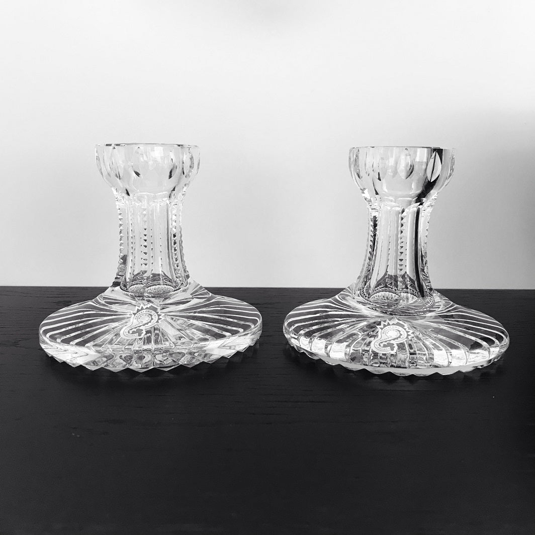 Vintage Waterford Crystal Candle Holders