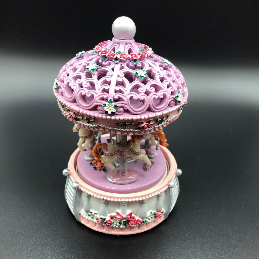 Music Box World Carousel Purple