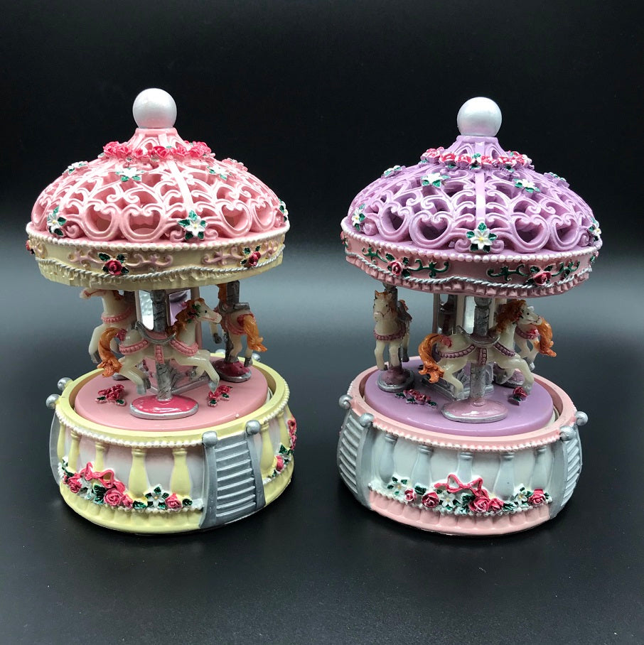 Music Box World Carousel Purple