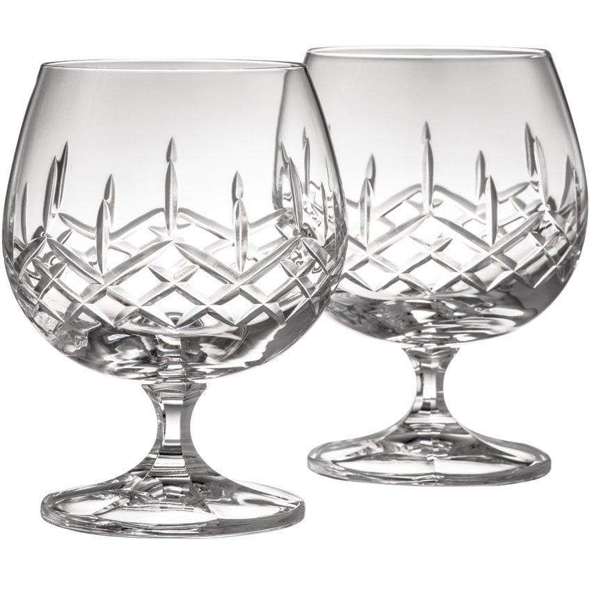 Galway Crystal Longford Brandy Glass Pair