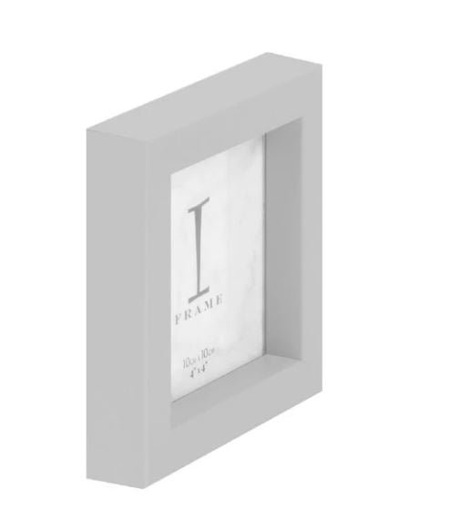 IFrame Plastic Grey Instagram Frame 4" x 4"