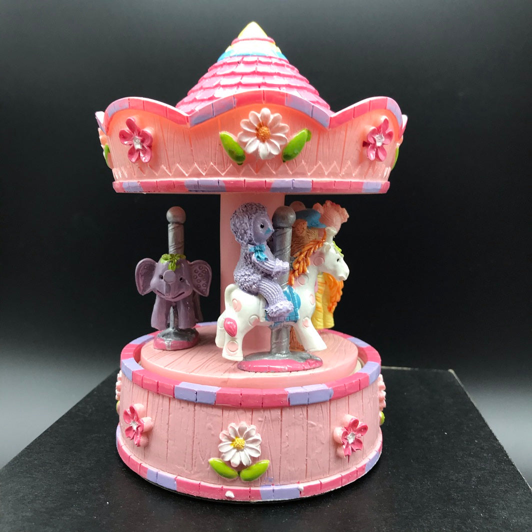 Carousel Pink Bears Animals